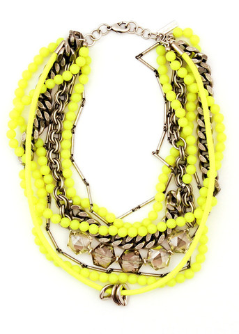 necklaces - yellow (lauren elan)