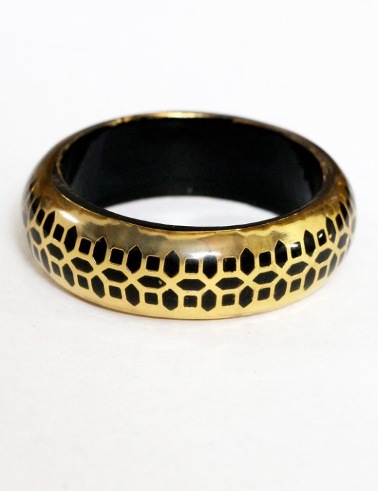 Etsy cutout vintage gold bangle
