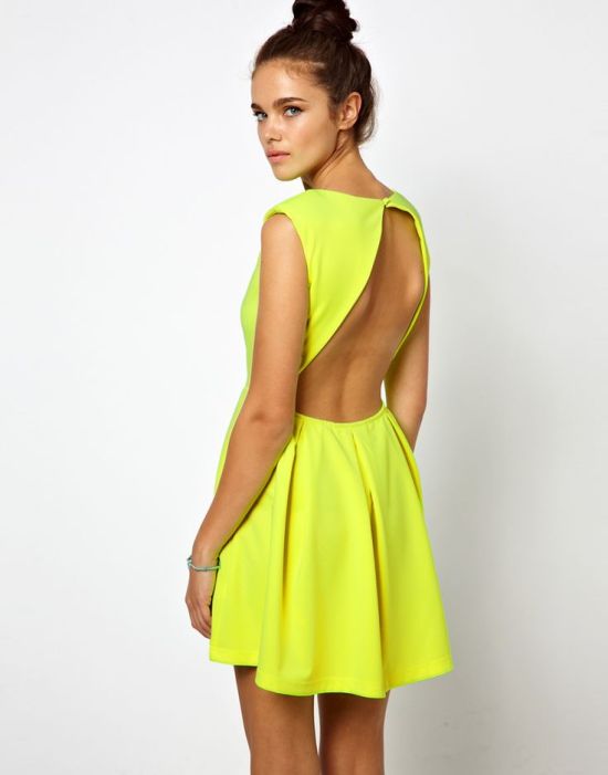 Riches for Rags cutout neon dress
