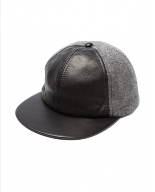 Tracy Watts felt and leather baseball cap