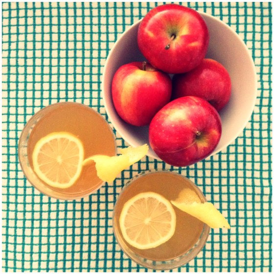 Fall Cocktail - Hot Tea and Apple Toddy