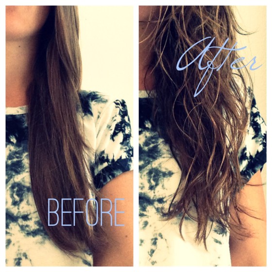 DIY beach waves hair spray