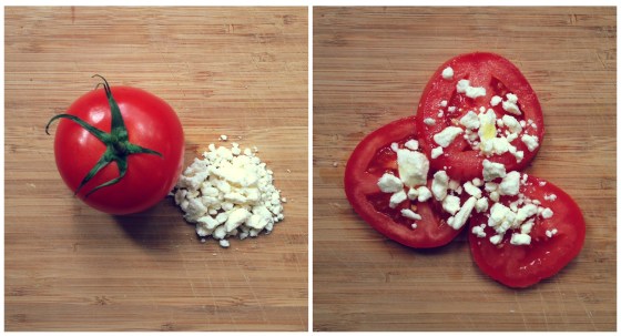 Healthy Snacks - Tomato, Feta Cheese, Olive Oil