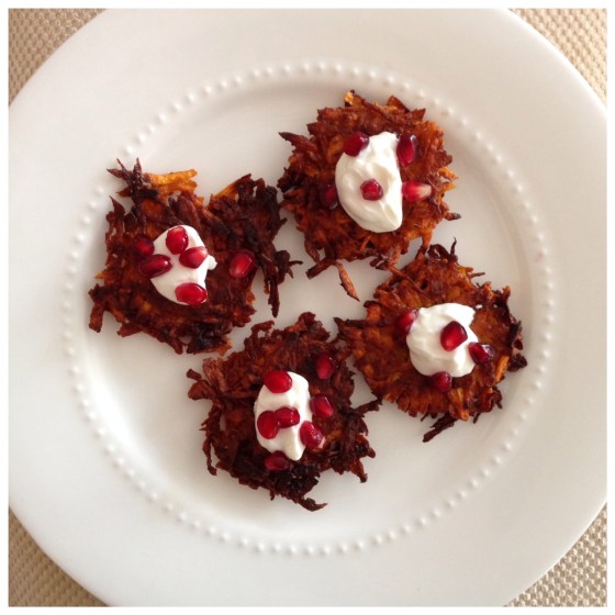 sweet potato latkes